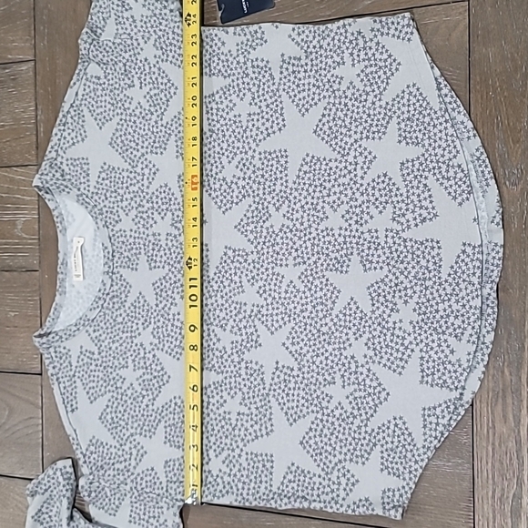 Lucky Brand Long Sleeve Cloud Jersey Scoop Neck Lightweight Star Sweater Size M - Picture 13 of 17